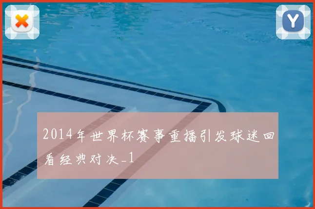 2014年世界杯赛事重播引发球迷回看经典对决_1